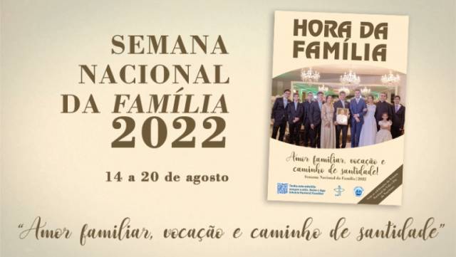 Semana Nacional da Família terá início neste domingo, 14 de agosto; iniciativa  completa 30 anos de celebração em todo o país