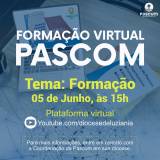 Pascom promove formação on-line no próximo sábado, 5 de junho, sobre o Eixo da Formação