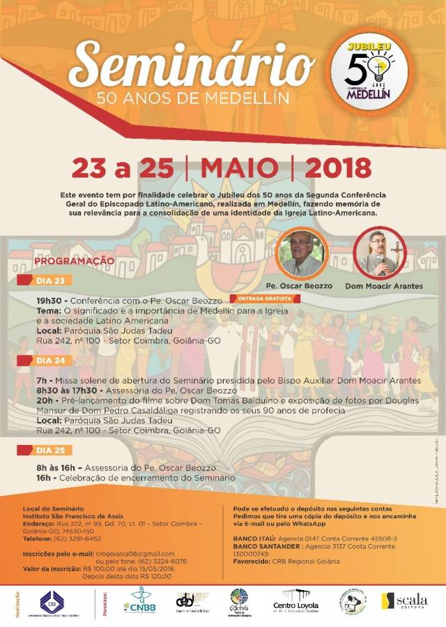 CRB promove Seminário sobre os 50 anos da Conferência Episcopal Latino Americana de Medellin