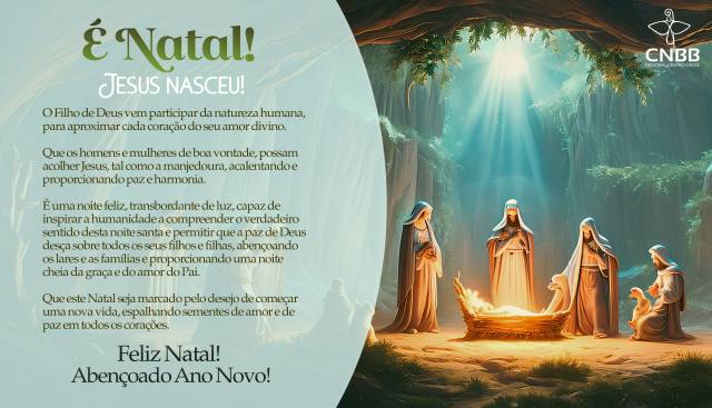 Feliz Natal e abençoado Ano Novo!