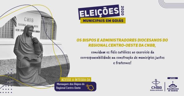 Em mensagem, bispos do Regional Centro-Oeste da CNBB oferecem orientações sobre as eleições municipais 2020 em Goiás