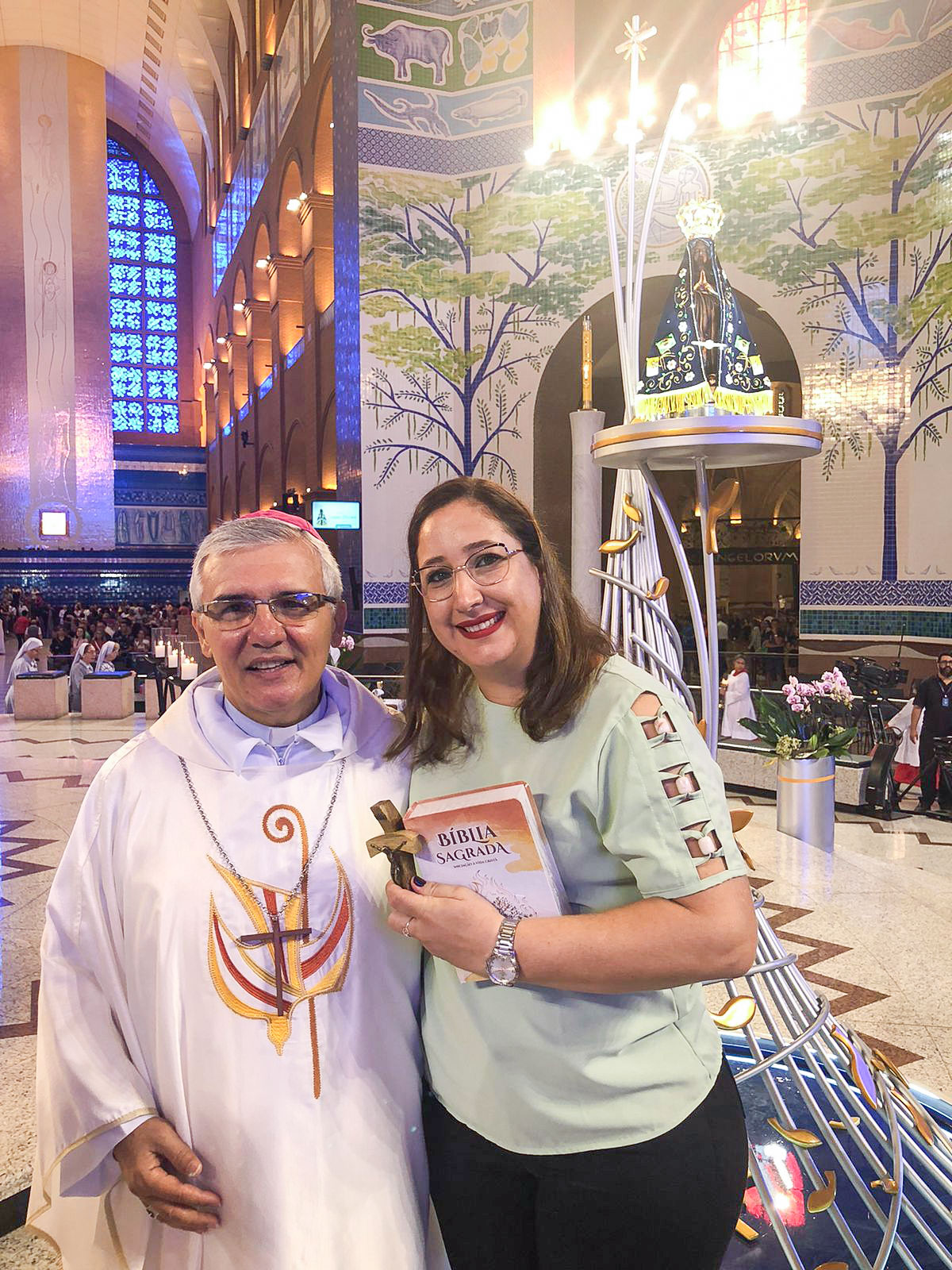 Anamar Arrais, da Diocese de Goiás recebe ministério de catequista durante a 61ª AG