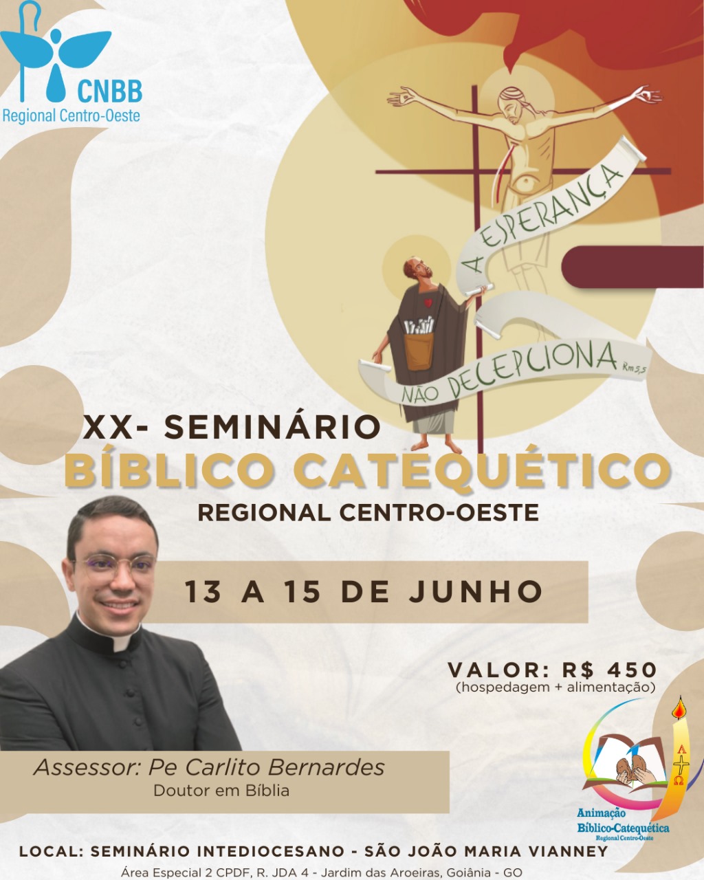 XX Seminário Bíblico-Catequético do Regional Centro-Oeste acontece nos dias 13 a 15 de junho, em Goiânia